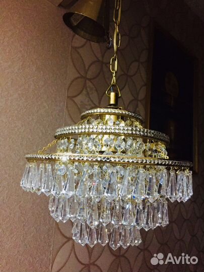 Светильник подвесной винтаж. Чеславакия