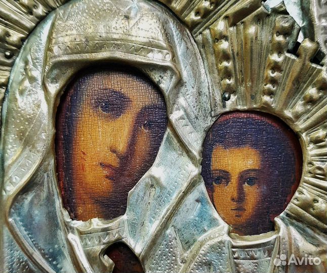 Иверская Богородица. Старинная икона