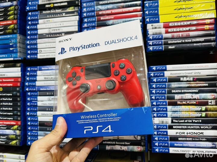 Sony PS4 геймпад красный