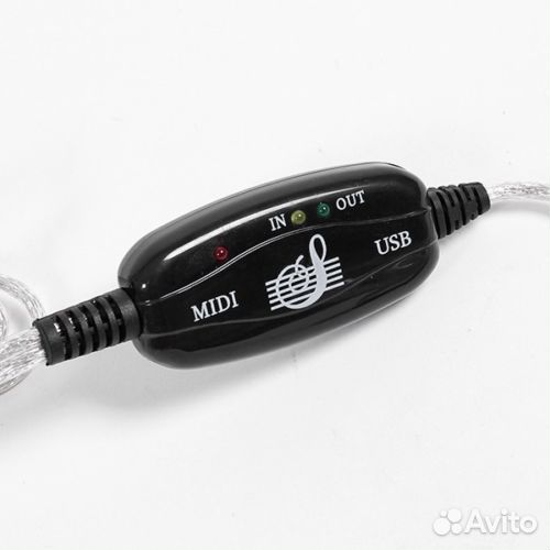 Midi in/out на USB, не требует драйверов