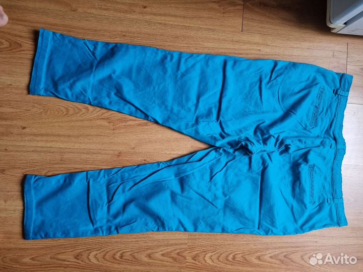 Бирюзовые джинсы 48-50р
