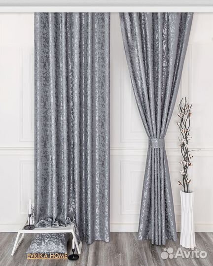 Шторы мрамор Версаль серый