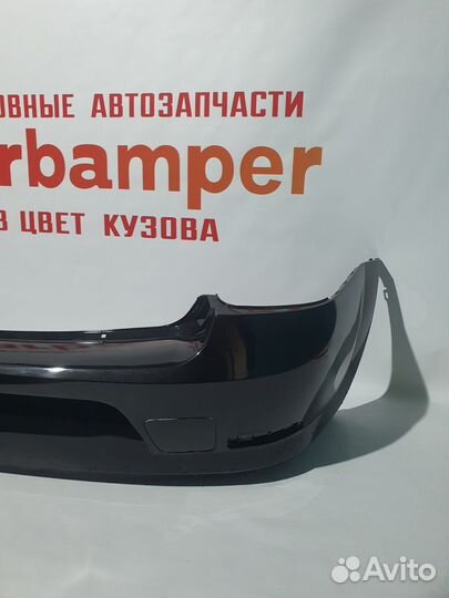 Задний бампер на Рено Логан 1 черная жемчужина 676
