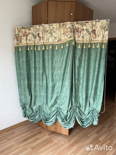 Штора на карнизе 160 см