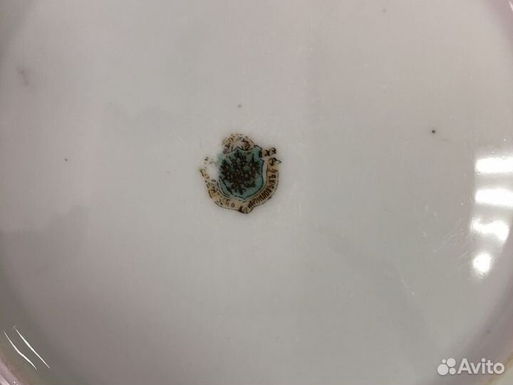 Тарелка фарфор фабрика братьев корниловых