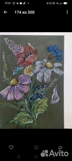 Картины восковыми мелками