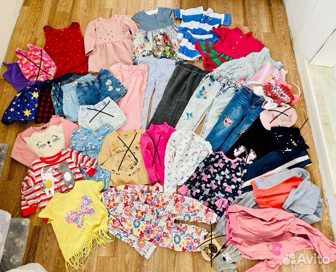 Одежда для девочки пакетом 86-98