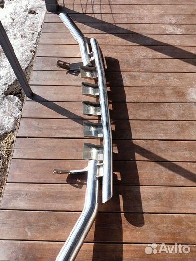 Защита переднего бампера toyota land cruiser