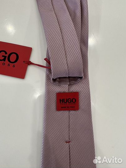 Галстук мужской Hugo Boss розовый