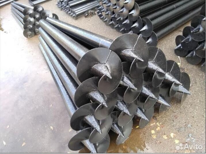 Винтовые сваи с установкой