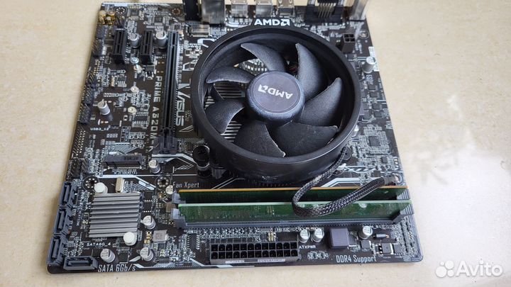 AMD Ryzen 5 2400G + мат.плата + память +видеокарта