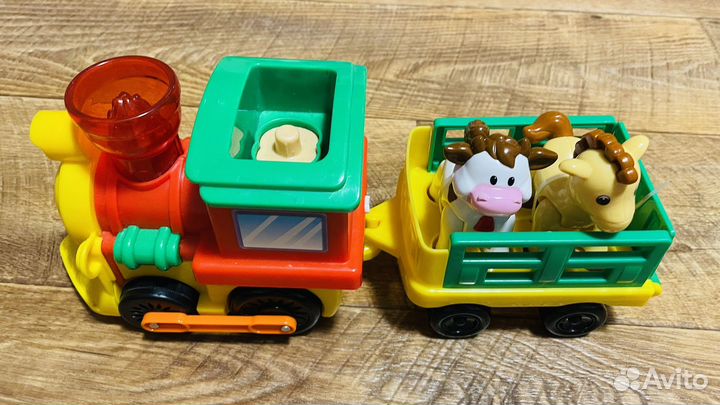 Поезд (паровоз) kiddieland c животными