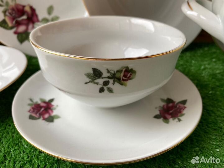 Сервиз столовый СССР Чехословакия Роза 1978 год