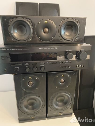 Акустические колонки + ресивер+сабвуфер