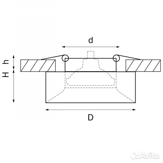 Светильник встраиваемый