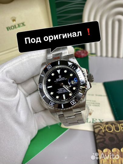 Часы rolex submariner date black