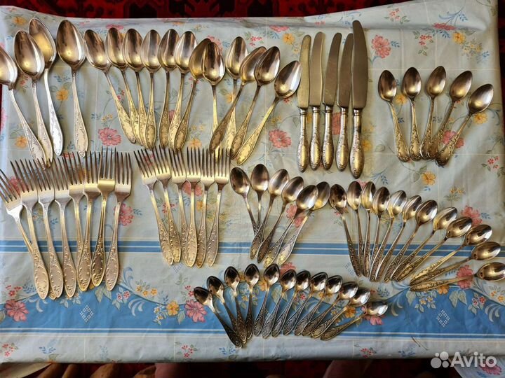 Мельхиоровые столовые приборы