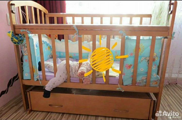 Бортики в детскую кроватку бу