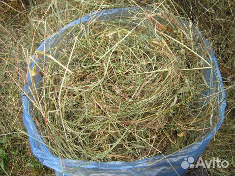 Сено в мешках