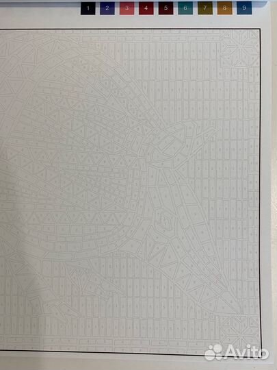 Раскраска по номерам Цветовой квест Животные А3