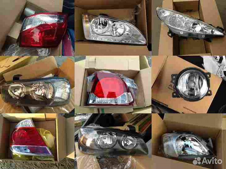 Стекло фары L для audi 80 (1984-1986)