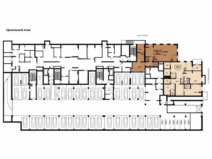 Коммерческое помещение, 134.8 м²