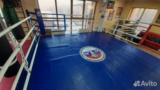 Ринг боксерский на упорах от производства