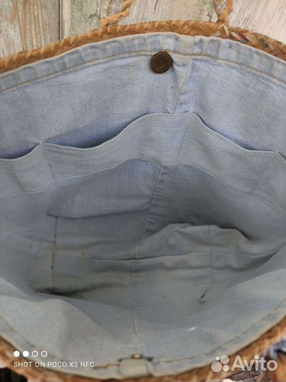 Корзинка из соломки