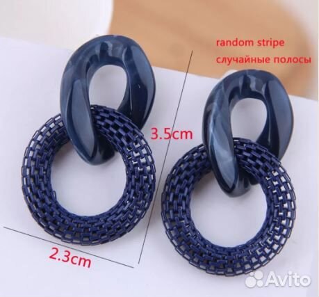 Новые серьги колечки цветные