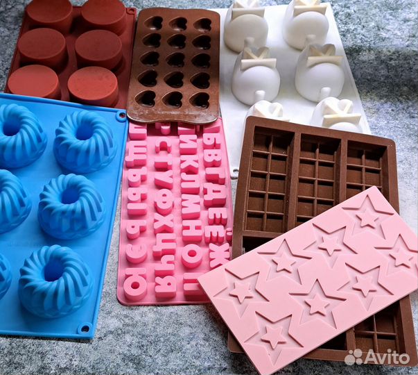 Силиконовая форма для мыла, шоколада или выпечки