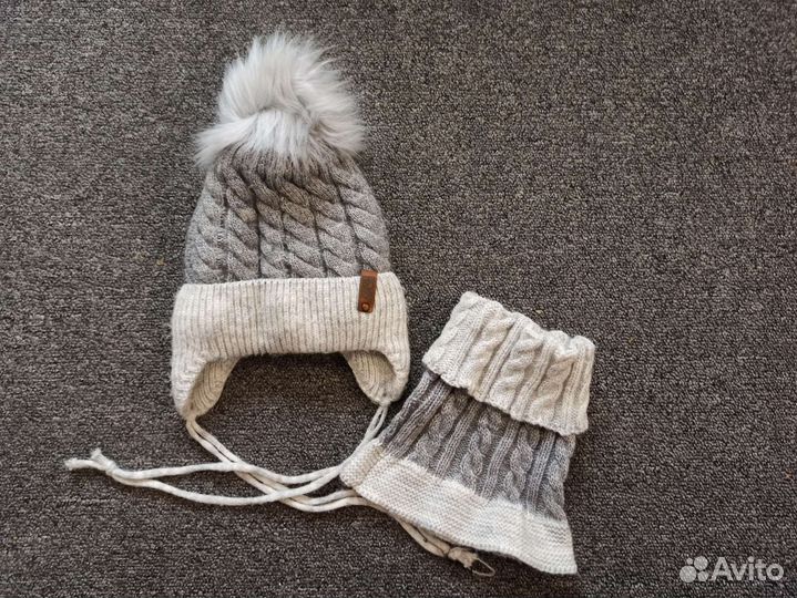 Шапка варежки снуд краги