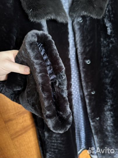 Шуба мутоновая с норкой 54 100