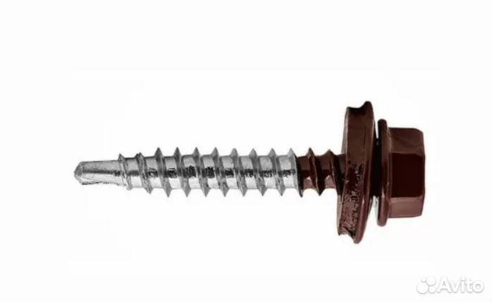 Саморез кровельный 5,5*19 RAL8017 (250 шт)