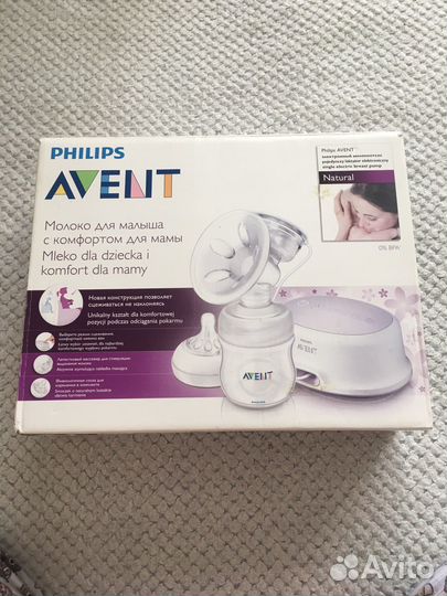 Молокоотсос avent электрический