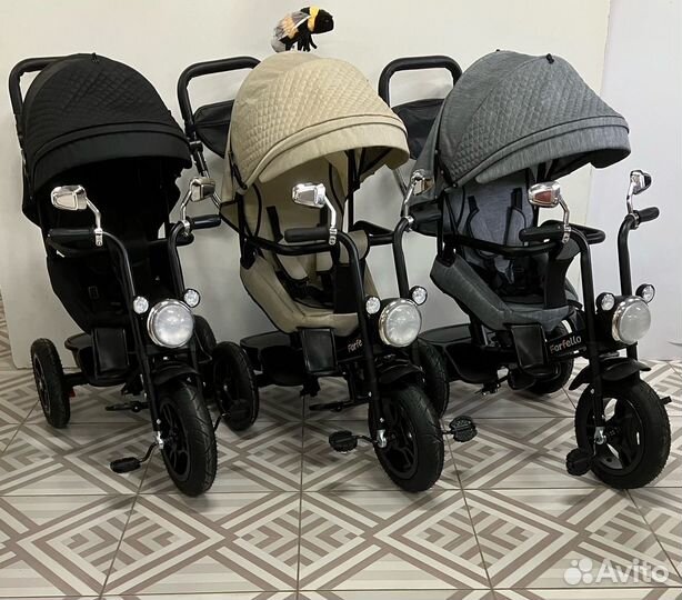 Трехколесный велосипед коляска