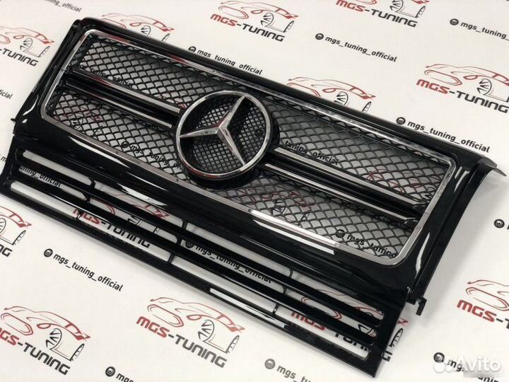Решетка Mercedes G-class G63 AMG черная w463