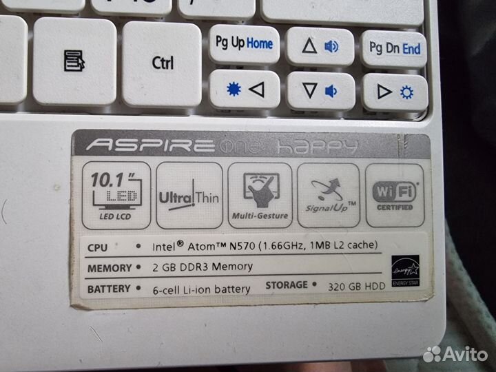 Нетбук acer aspire one happy 2 10,1'