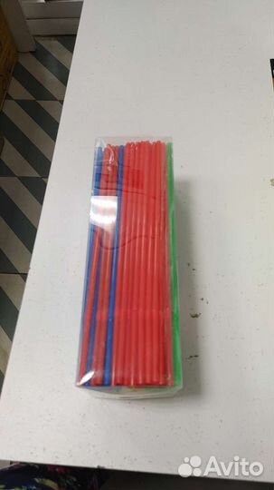 Трубочки для коктейля разноцветные 250 шт