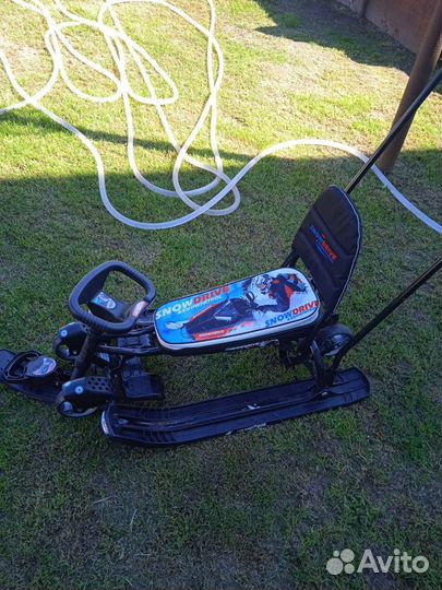 Санки 2 в 1 на лыжах и на колёсах