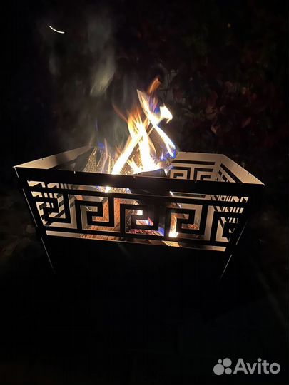 Костровая чаша с дизайном