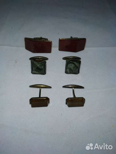 Запонки серебро 875 пр. СССР