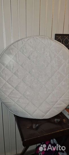 Круглый матрас + наматрасник и наволочки в подарок