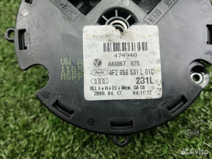 Моторчик регулировки зеркала левый Audi A6 C6 4F