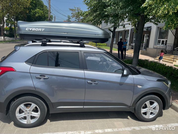 Автобокс cybort CarGo 580 серый металлик на Creta