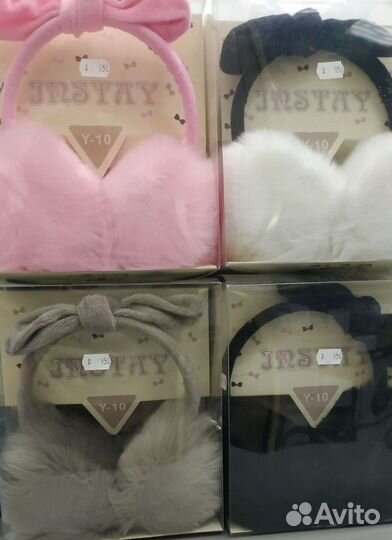 Меховые наушники