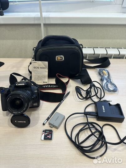 Зеркальный фотоаппарат canon eos 1000d