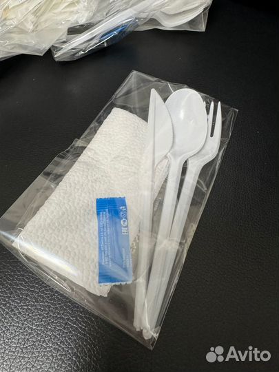 Одноразовые столовые приборы 200 наборов