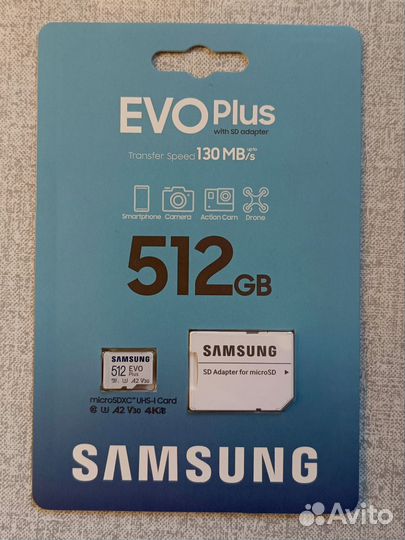 MicroSD Samsung EVO PlusmicroSD 512Gb