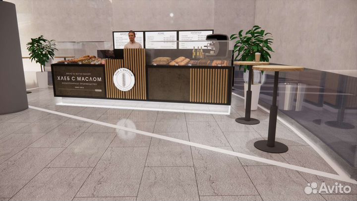 3d визуализация и фотопривязка торгового островка