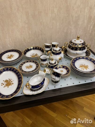 Сервиз столовый + чайный Чешский